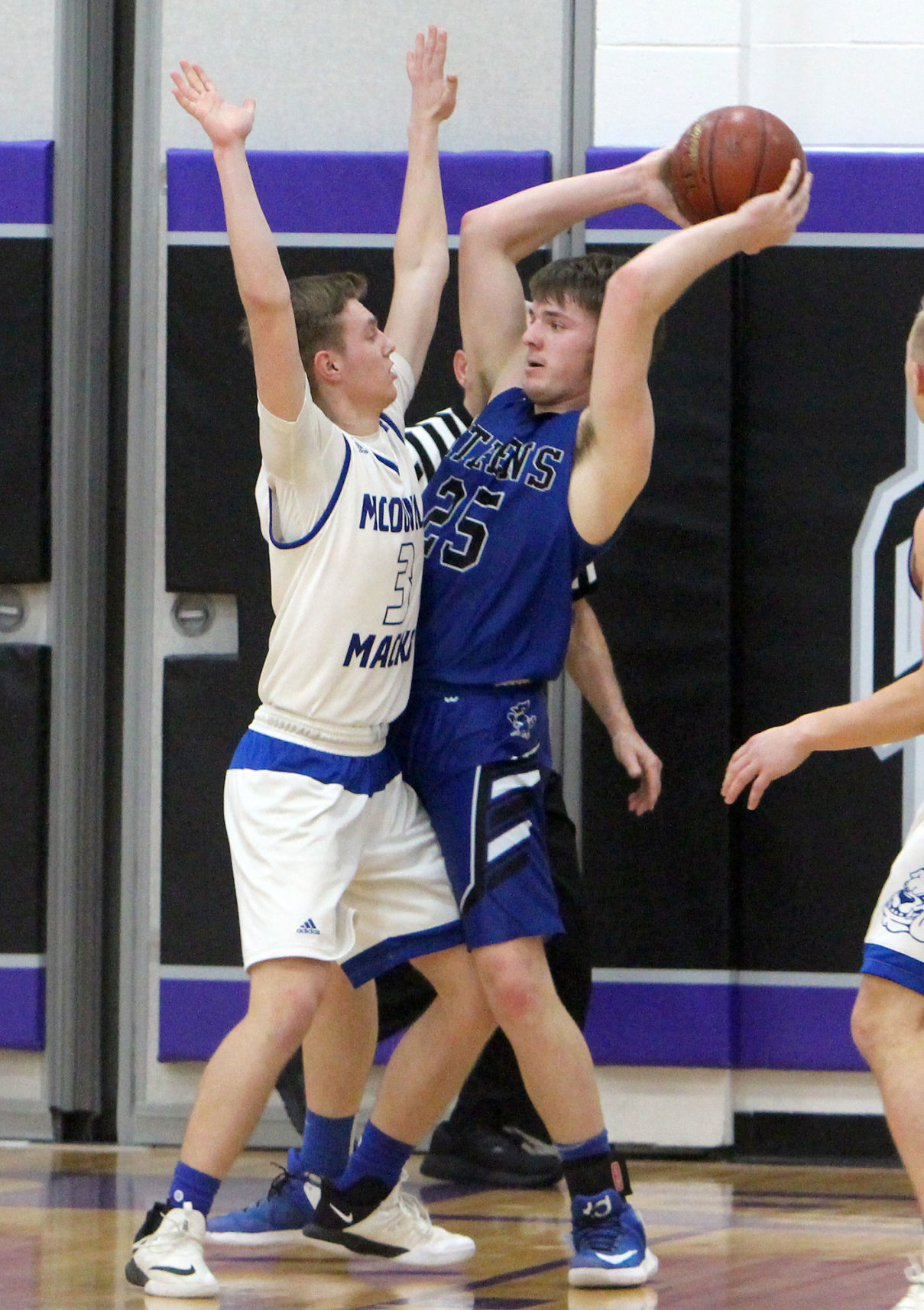 Athens vs McDonell boys basketball at Eau Claire Memorial 3-7-19